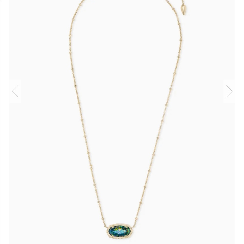 KENDRA SCOTT Elisa Satellite Midnight Kyocera Opal Necklace - Picture 8 of 9
